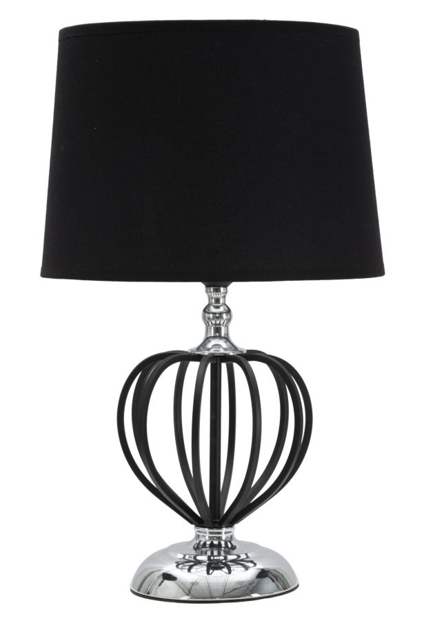 TAFELLAMP DONKERZILVER CM Ø28X44,5 afbeelding