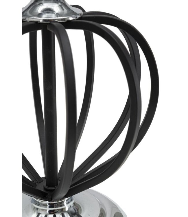 Mauro Ferretti TAFELLAMP DONKERZILVER CM Ø28X44,5