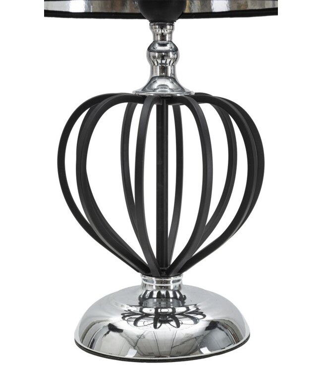 Mauro Ferretti TAFELLAMP DONKERZILVER CM Ø28X44,5