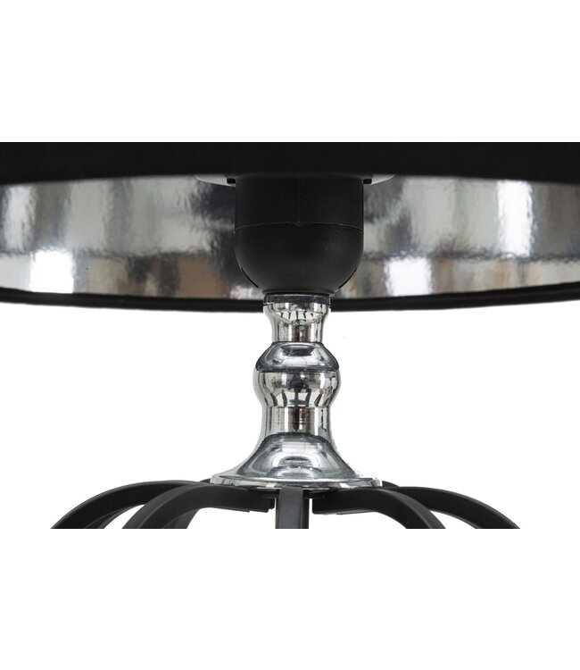 Mauro Ferretti TAFELLAMP DONKERZILVER CM Ø28X44,5