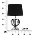 Mauro Ferretti TAFELLAMP DONKERZILVER CM Ø28X44,5 - 1711490003