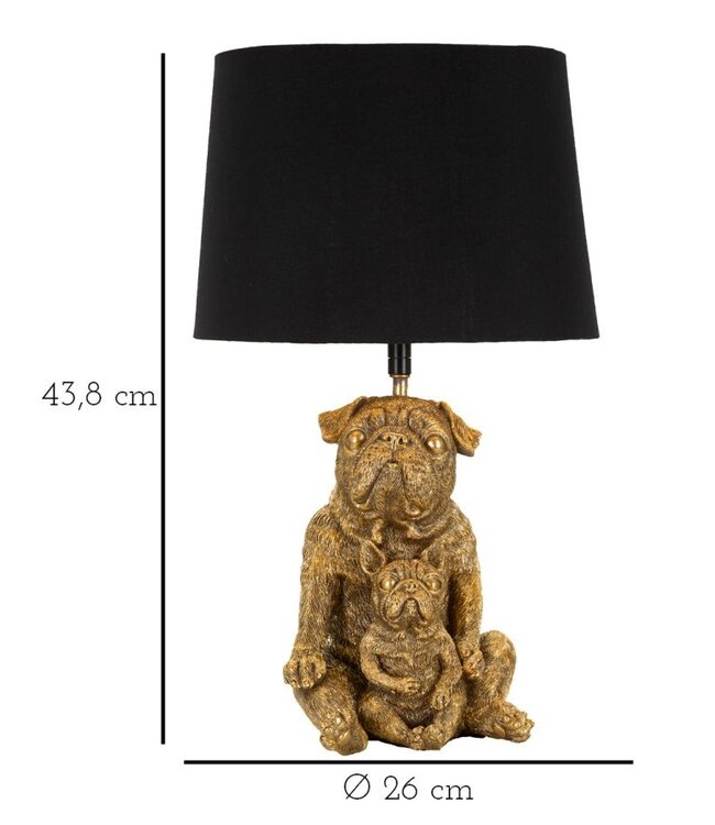 Mauro Ferretti TAFELLAMP HOND CM Ø 26X43,8