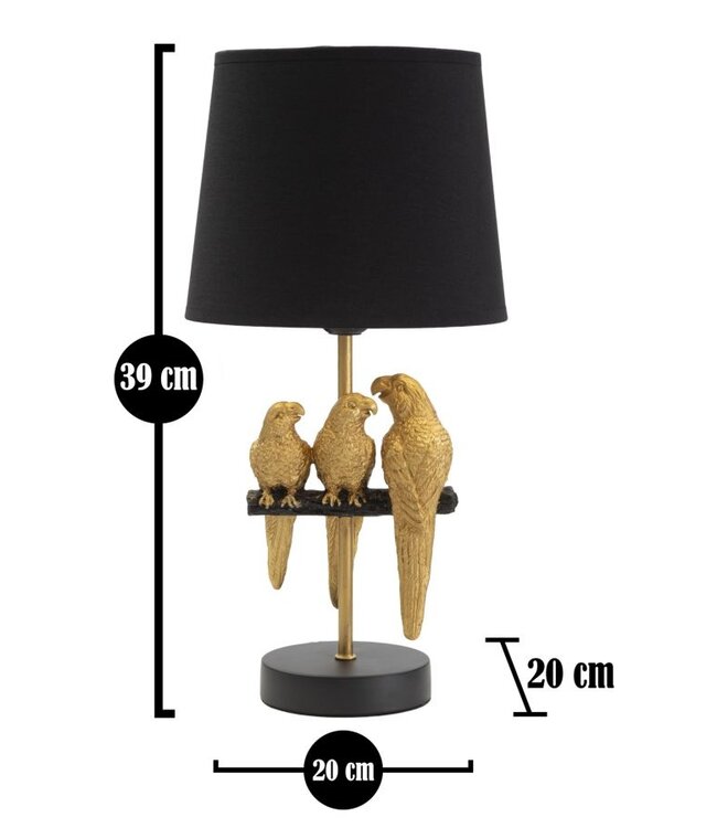 Mauro Ferretti BEDLAMPJE PAPEGAAIEN CM Ø 20X39 - 1711600003