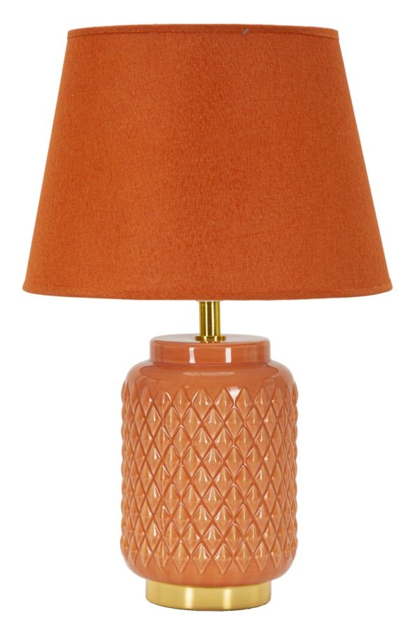 TAFELLAMP VIERKANT ORANJE CM Ø 28X44 afbeelding