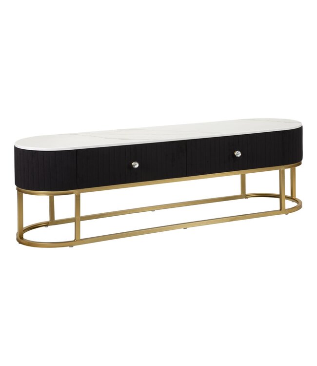 Mauro Ferretti TV HOUDER MONTPELLIER ZWART CM 150X42X45