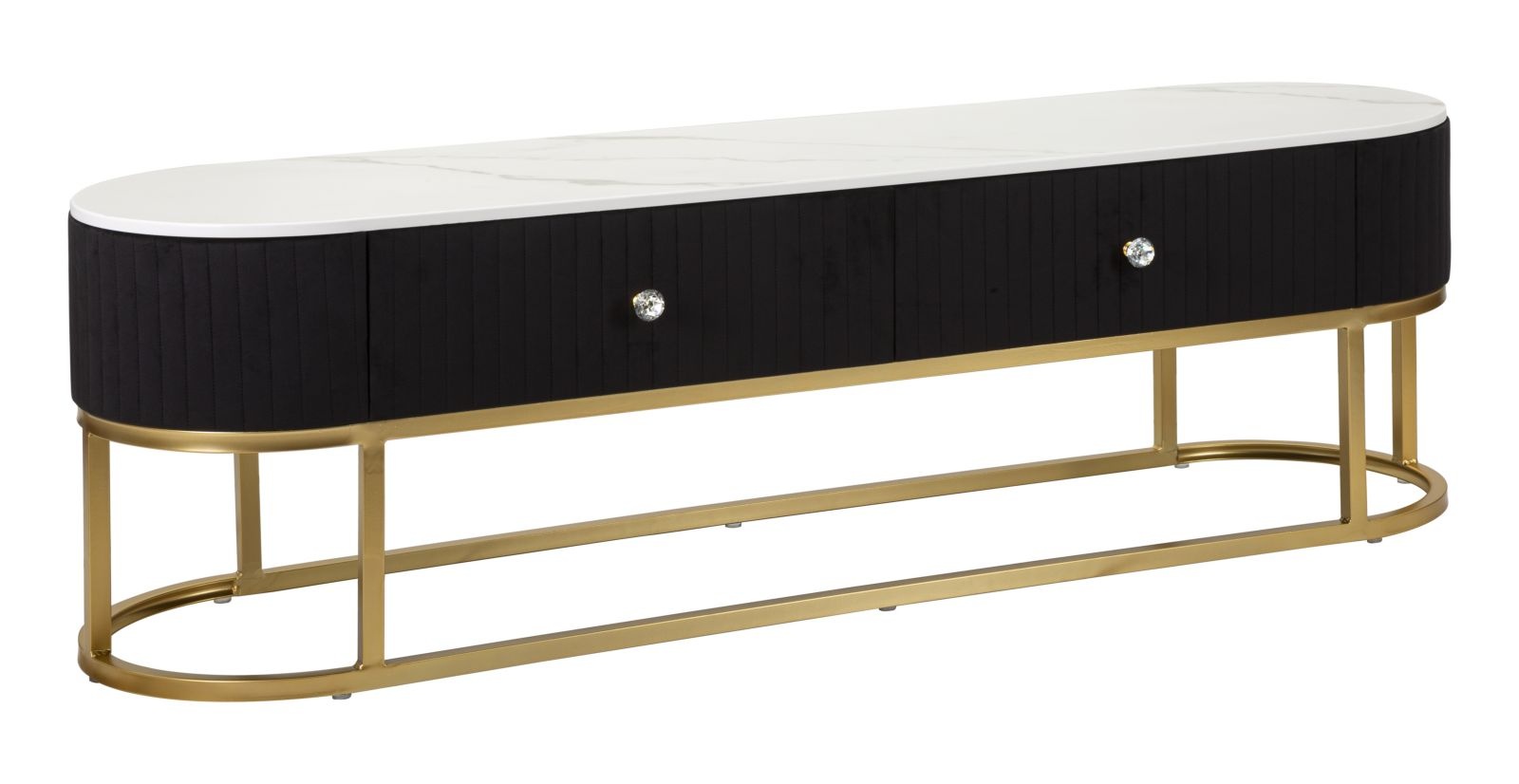 TV HOUDER MONTPELLIER ZWART CM 150X42X45 afbeelding