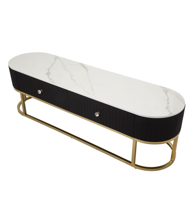 Mauro Ferretti TV HOUDER MONTPELLIER ZWART CM 150X42X45