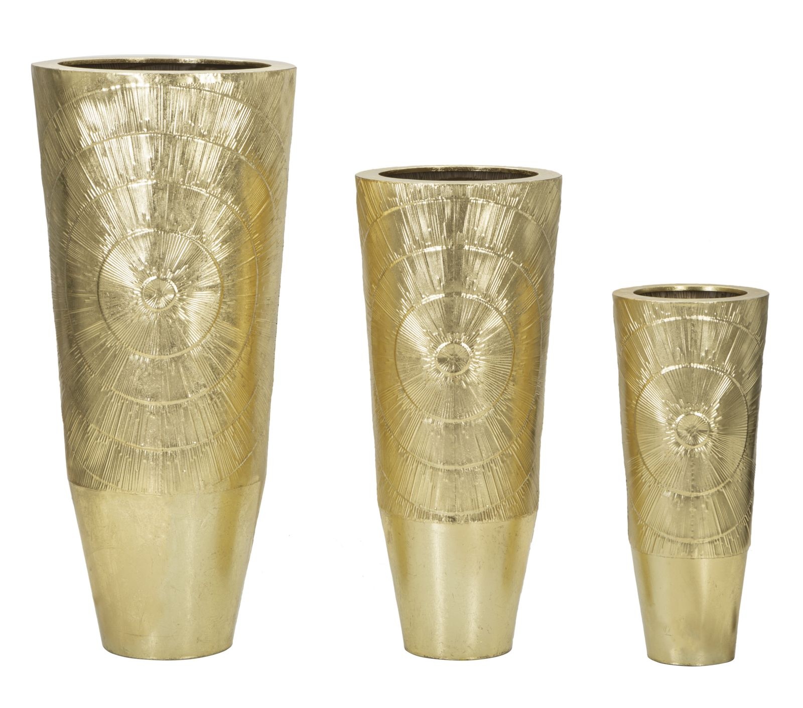 VAASHOUDER GOLDELY SET 3 STUKS CM Ø 50,8X114,9-40X92,7-29,8X70,5 afbeelding