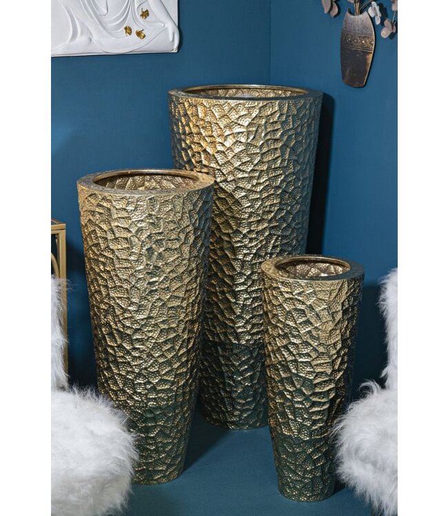 Mauro Ferretti VAASHOUDER GLASY SET 3 STUKS CM Ø 50,8X114,9-40X92,7-29,8X70,5