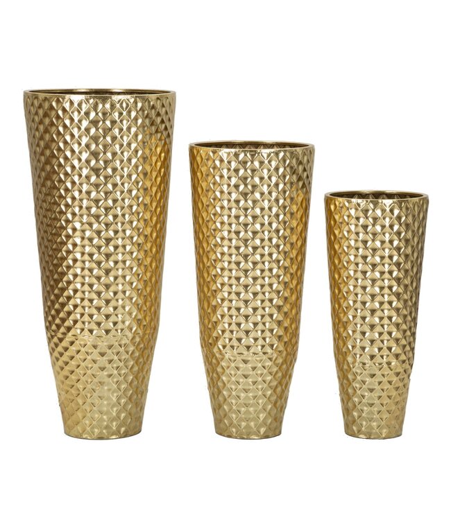 Mauro Ferretti VAASHOUDER GLOTTY SET3 STUKS CM Ø 48X110-40X93-33X77