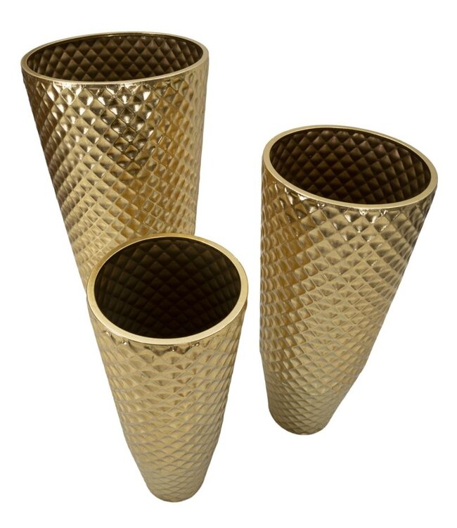 Mauro Ferretti VAASHOUDER GLOTTY SET3 STUKS CM Ø 48X110-40X93-33X77