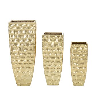 Mauro Ferretti VAASHOUDER GLODY SET 3 STUKS CM 38X38X94-30,5X30,5X76-<br />
23x23x63