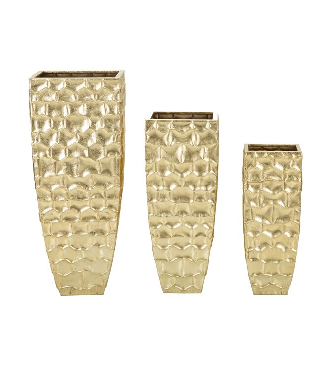 Mauro Ferretti VAASHOUDER GLODY SET 3 STUKS CM 38X38X94-30,5X30,5X76-<br />
23x23x63