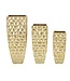 Mauro Ferretti VAASHOUDER GLODY SET 3 STUKS CM 38X38X94-30,5X30,5X76-<br />
23x23x63