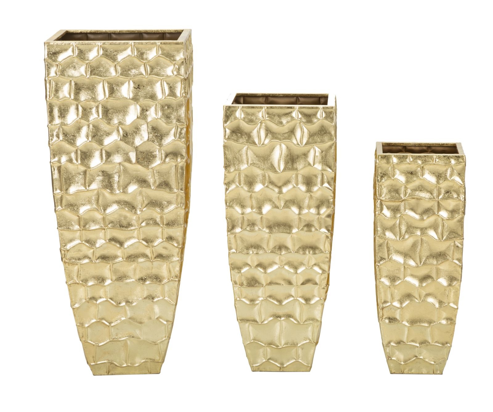 VAASHOUDER GLODY SET 3 STUKS CM 38X38X94-30,5X30,5X76-
23x23x63 afbeelding