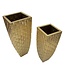 Mauro Ferretti VAASHOUDER GLISS SET 2 STUKS CM 40X40X99-32X32X84