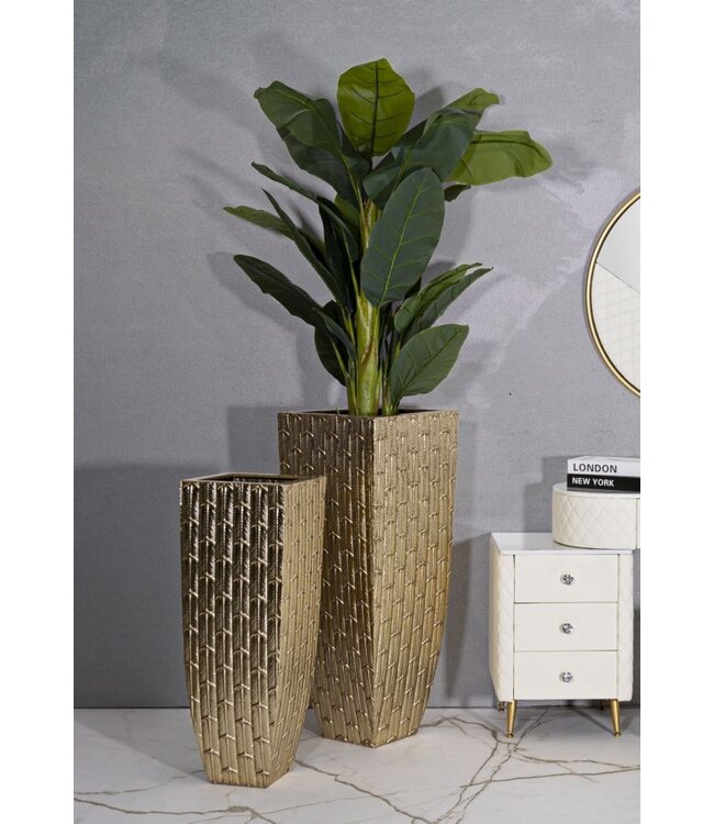 Mauro Ferretti VAASHOUDER GLISS SET 2 STUKS CM 40X40X99-32X32X84