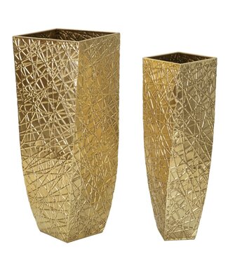 Mauro Ferretti VAASHOUDER SQUER SET 2 STUKS CM 34X34X90-25X25X78