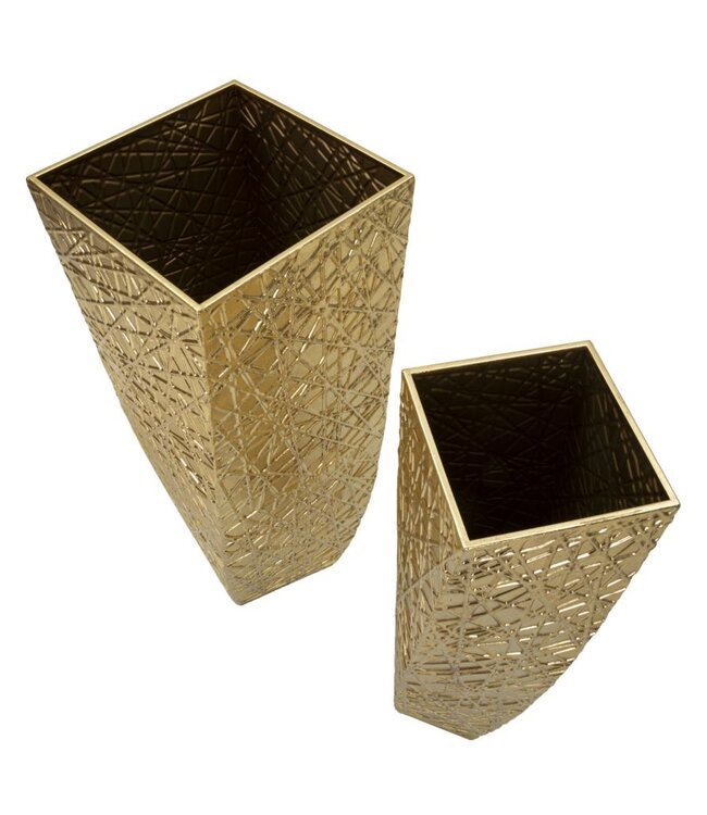 Mauro Ferretti VAASHOUDER SQUER SET 2 STUKS CM 34X34X90-25X25X78