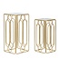 Mauro Ferretti PLANTENHOUDER ARTY SET 2 STUKS CM <br />
34X34X70-29X29X60