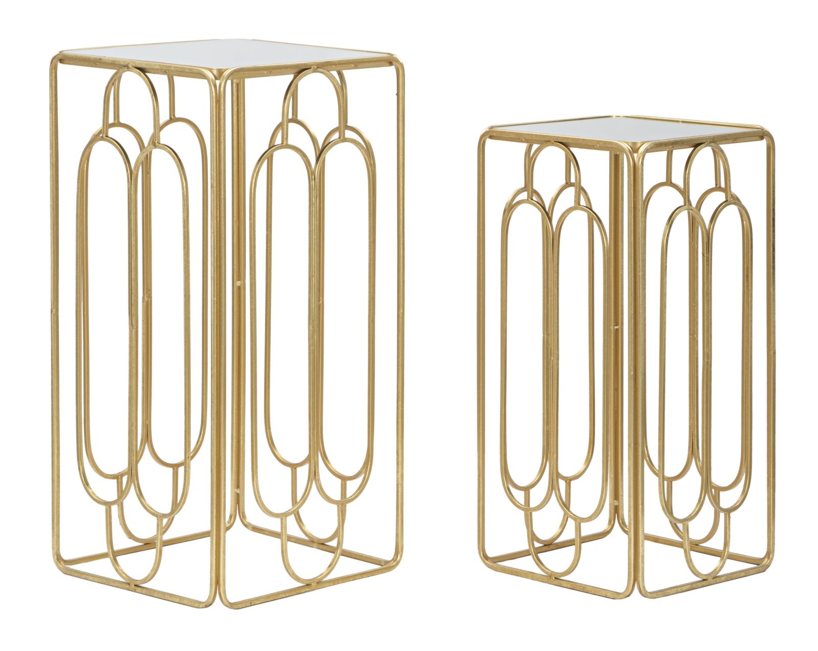 PLANTENHOUDER ARTY SET 2 STUKS CM 
34X34X70-29X29X60 afbeelding