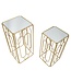 Mauro Ferretti PLANTENHOUDER ARTY SET 2 STUKS CM <br />
34X34X70-29X29X60