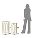 Mauro Ferretti PLANTENHOUDER ARTY SET 2 STUKS CM <br />
34X34X70-29X29X60