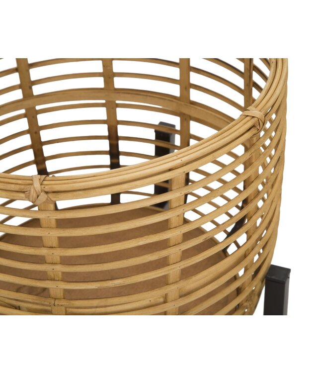 Mauro Ferretti ROTAN VAASHOUDER SET 2 STUKS CM Ø 41X47-33X39