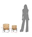 Mauro Ferretti ROTAN VAASHOUDER SET 2 STUKS CM Ø 41X47-33X39