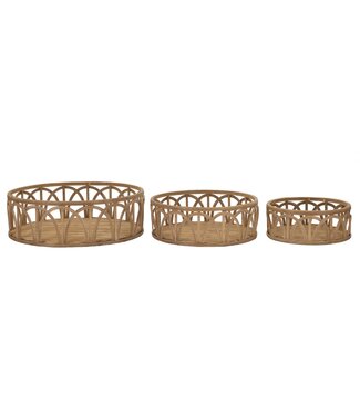 Mauro Ferretti DIENBLAD FUJI SET 3 STUKS CM Ø 50X16-40X14-30X12