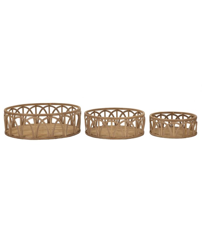 Mauro Ferretti DIENBLAD FUJI SET 3 STUKS CM Ø 50X16-40X14-30X12