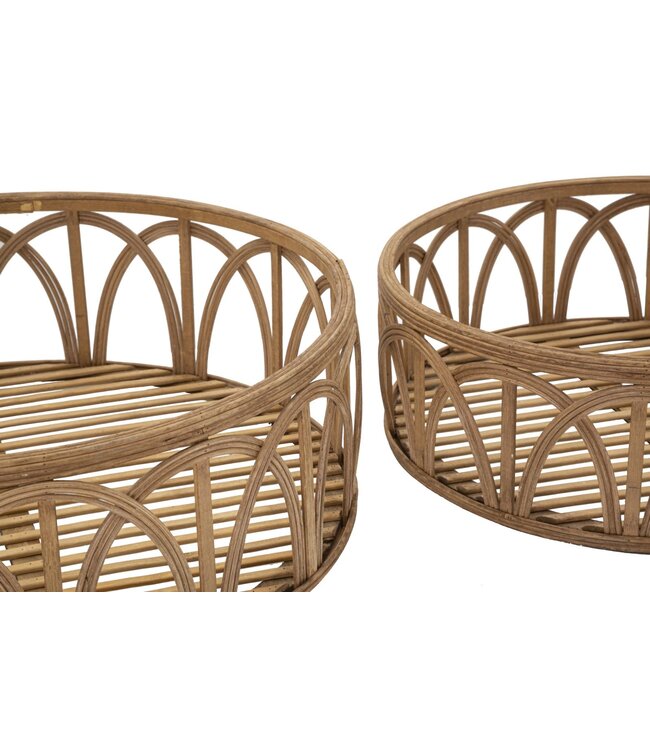 Mauro Ferretti DIENBLAD FUJI SET 3 STUKS CM Ø 50X16-40X14-30X12