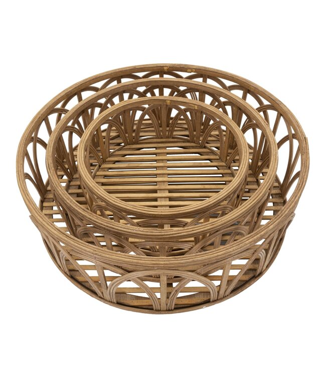 Mauro Ferretti DIENBLAD FUJI SET 3 STUKS CM Ø 50X16-40X14-30X12