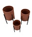 Mauro Ferretti VAASHOUDER MILY SET 3 STUKS CM Ø 36X56,5-30X48,5-24X37,5