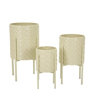 Mauro Ferretti VAAS HGOLDER BETSY SET 3 STUKS CM Ø 36X56,5-30X48,5-24X37,5