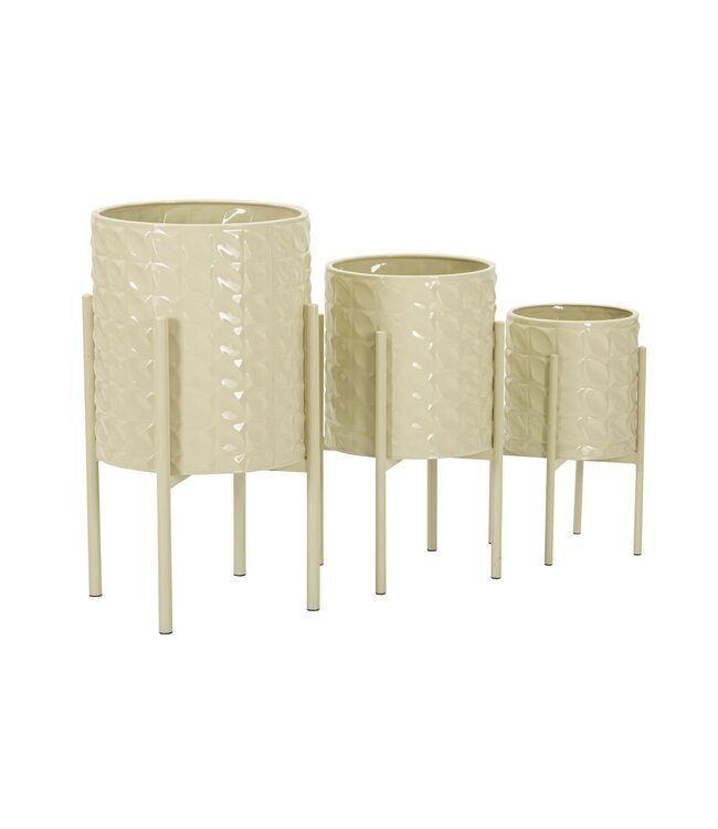 Mauro Ferretti VAAS HGOLDER BETSY SET 3 STUKS CM Ø 36X56,5-30X48,5-24X37,5