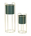 Mauro Ferretti VAASHOUDER GRENT SLIM SET 2 STUKS CM Ø 24X70-19,5X45