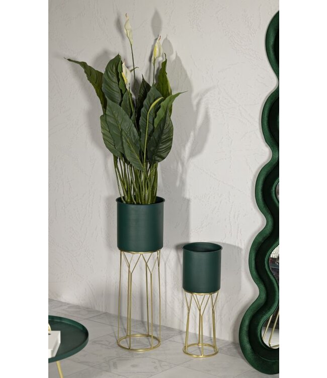 Mauro Ferretti VAASHOUDER GRENT STAND SET 2 STUKS CM Ø 23X70-19X50