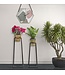 Mauro Ferretti VAAS OUDERE VIERKANTE SET 2 STUKS CM Ø 23X70-20X60