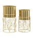 Mauro Ferretti VAASHOUDER LIVI SET 2 STUKS CM Ø 23X43-20X36