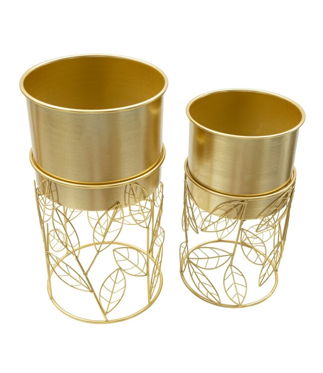 Mauro Ferretti VAASHOUDER LIVI SET 2 STUKS CM Ø 23X43-20X36