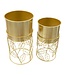 Mauro Ferretti VAASHOUDER LIVI SET 2 STUKS CM Ø 23X43-20X36