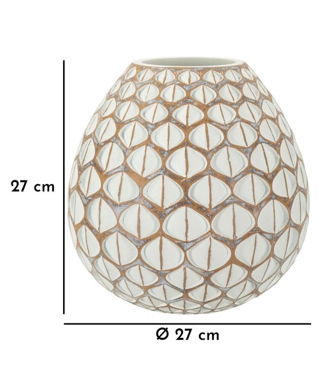 Mauro Ferretti RESIN VAAS TIBET CM Ø27X27