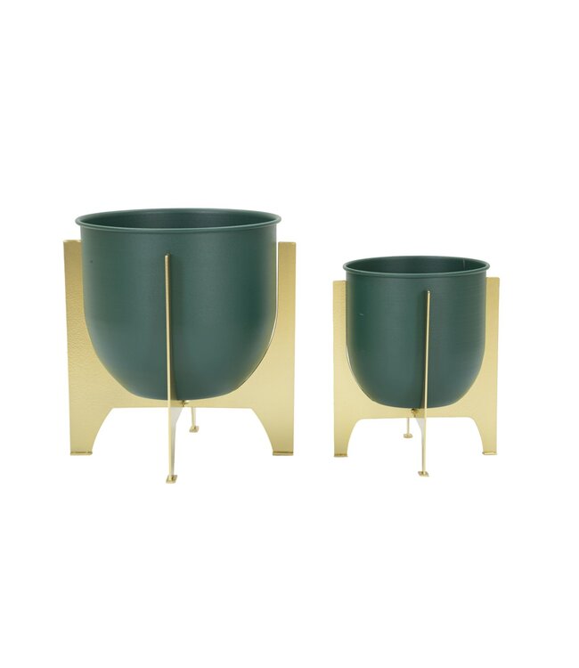 Mauro Ferretti VAASHOUDER GRENT SHET SET 2 STUKS CM Ø 24,5X26-19X21