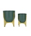 Mauro Ferretti VAASHOUDER GRENT SHET SET 2 STUKS CM Ø 24,5X26-19X21