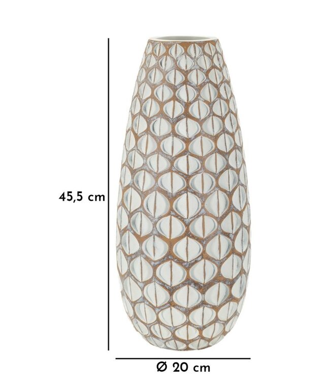 Mauro Ferretti RESIN VAAS TIBET CM Ø 20X45,5 - 421310001