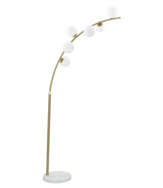Mauro Ferretti VLOERLAMP GLAMY ARC 6 LUCI CM 130X45X220-246