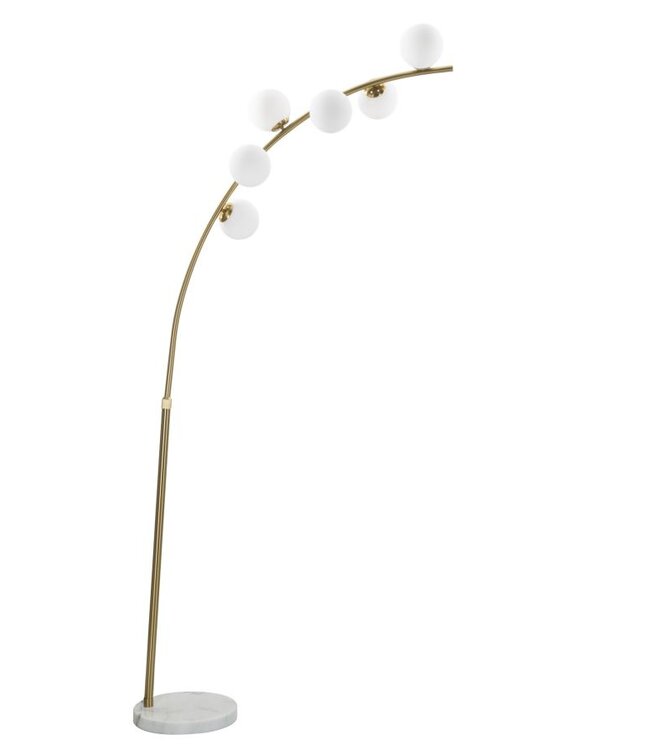 Mauro Ferretti VLOERLAMP GLAMY ARC 6 LUCI CM 130X45X220-246