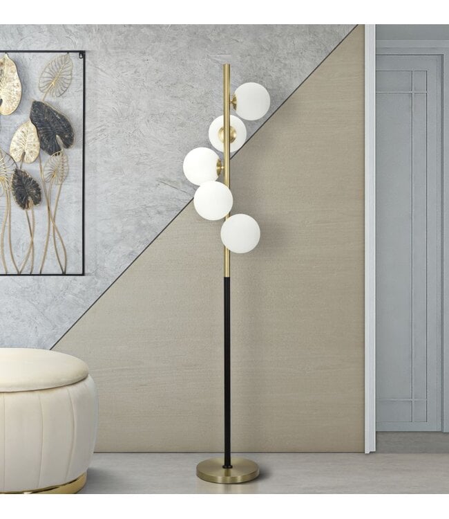 Mauro Ferretti VLOERLAMP GLAMY DARK CM Ø 30x160