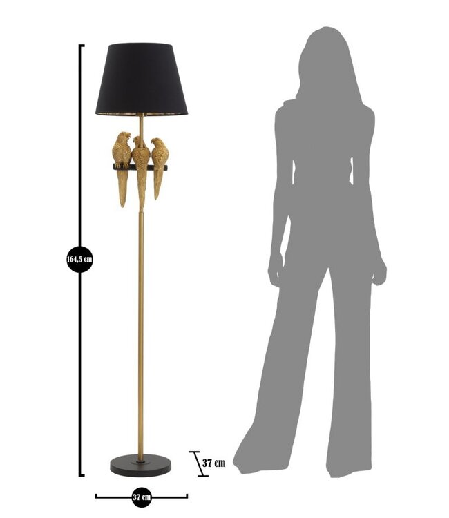 Mauro Ferretti VLOERLAMP PAPEGAAIEN CM Ø 37X164,5